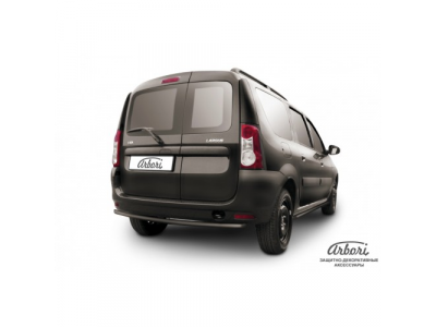 Защита заднего бампера Arbori d42 черная LADA Largus 2013- от ARBORI Защита заднего бампера Arbori d42 черная LADA Largus 2013-